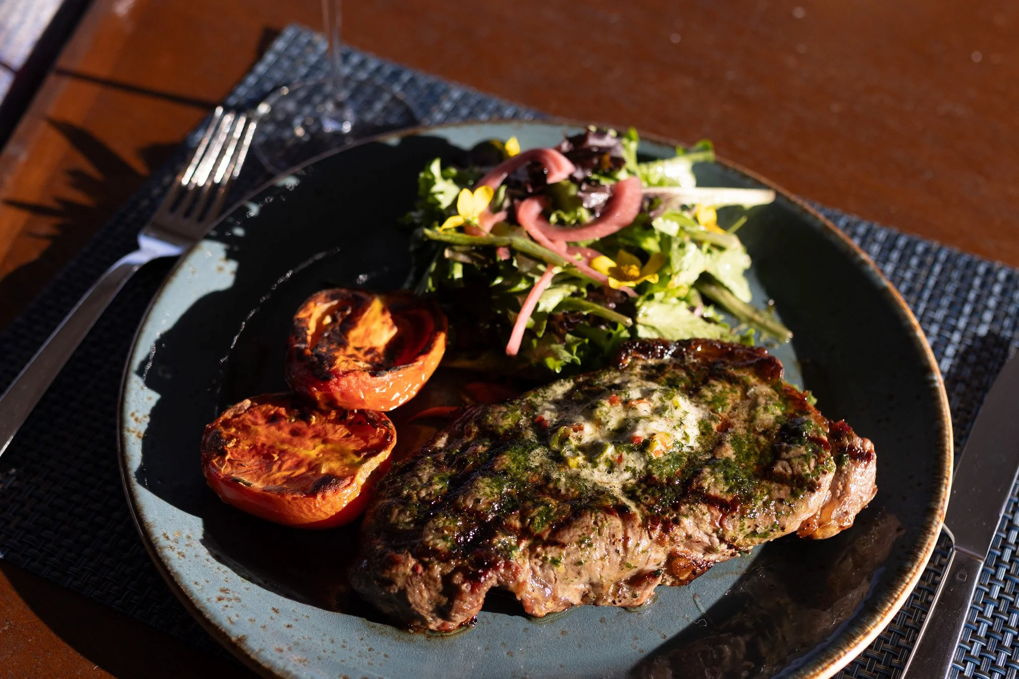 Grilled Snake River Ribeye Steak
