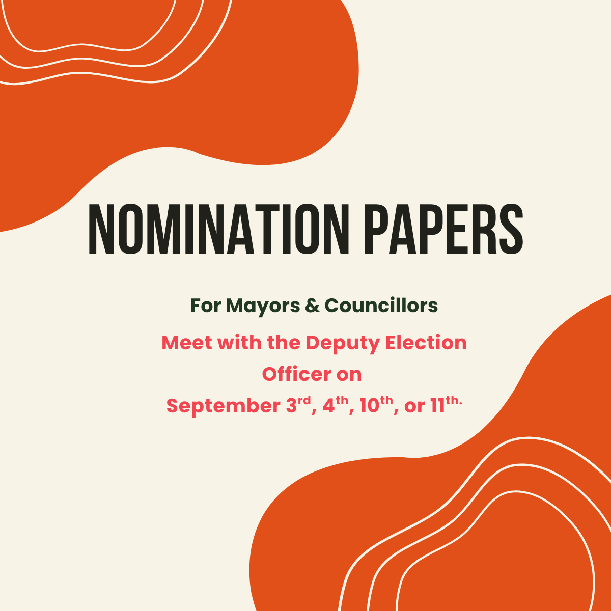Notice of Nomination