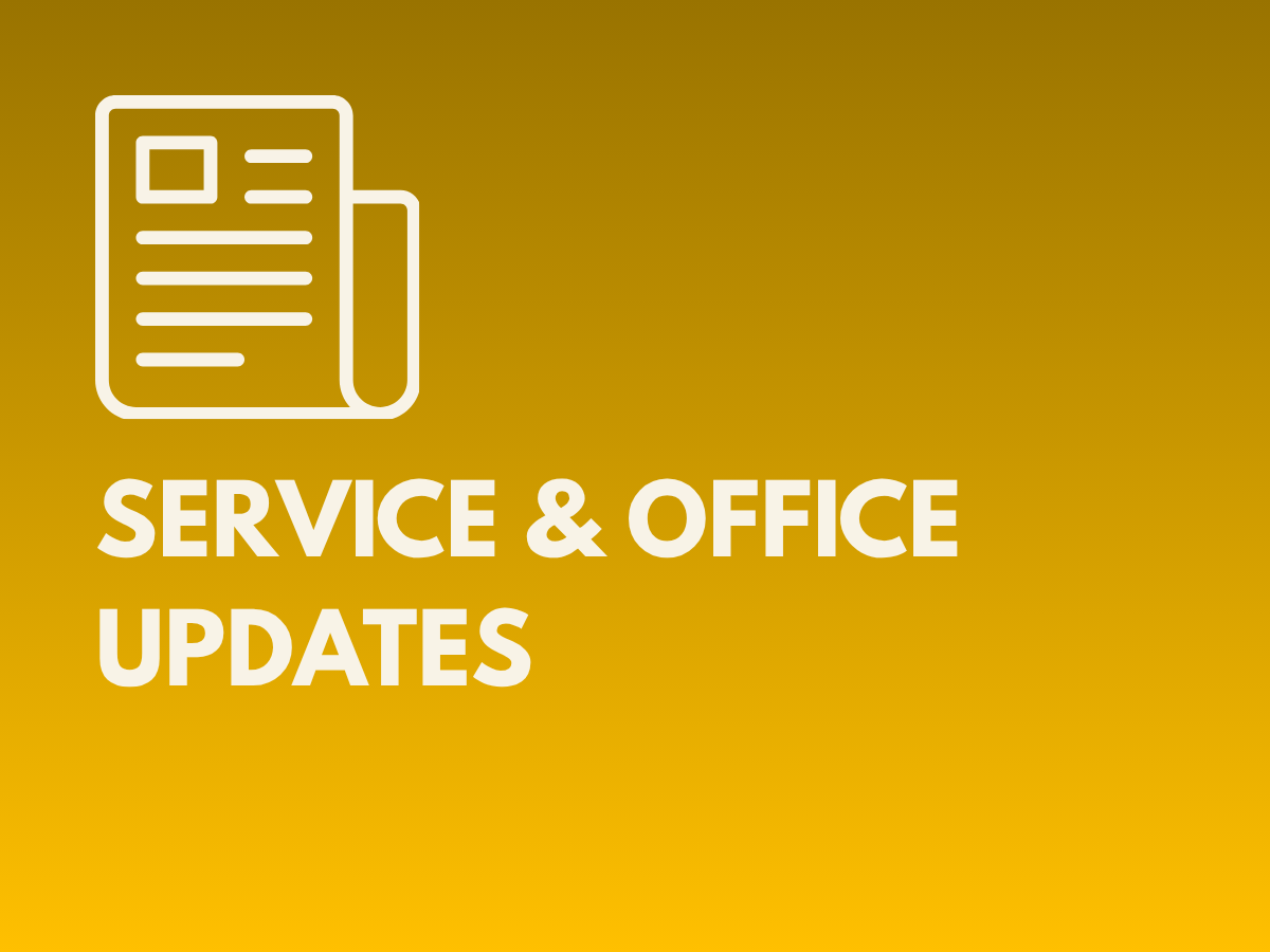 Office Closed Wednesday, September 30, 2026