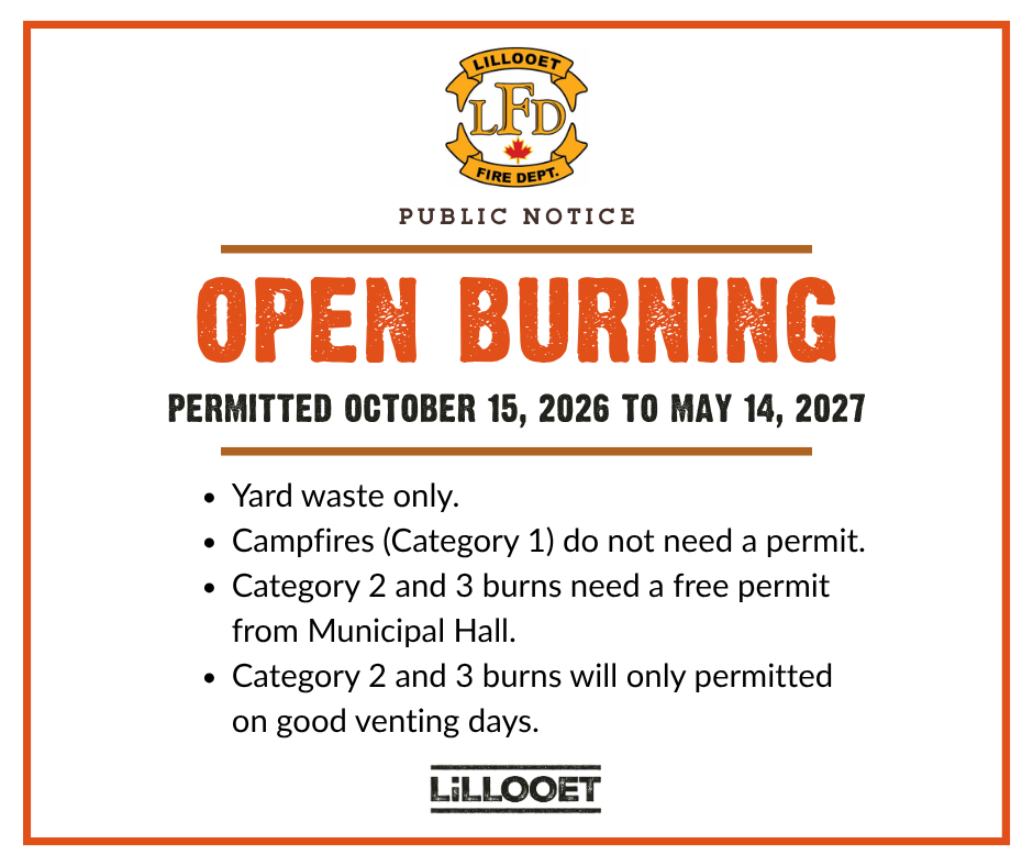 Open Burning Season Starts October 15, 2026