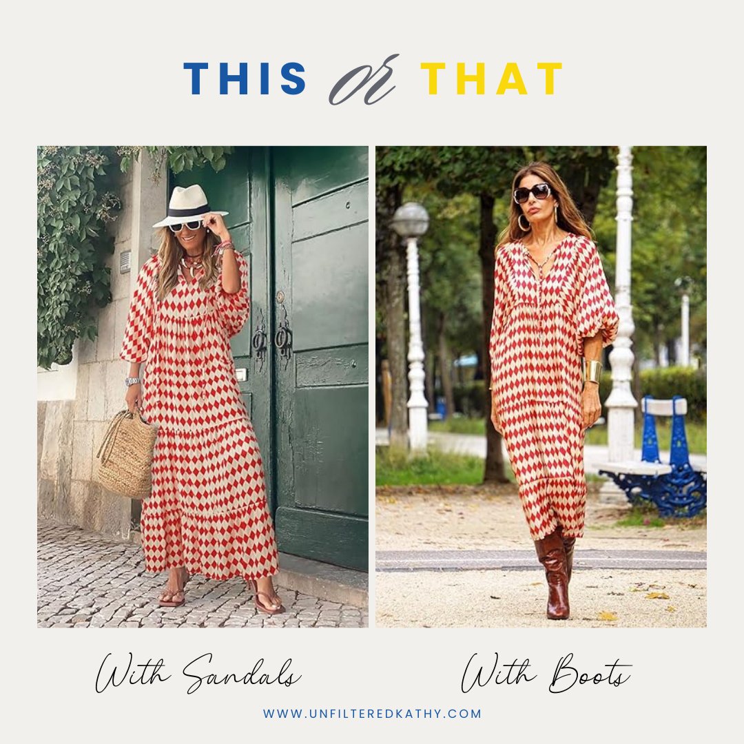 Dress dilemma: sandals for that breezy feel or boots for a touch of edge? 🌸 Let me know your preference! 

#StatementStyle #ReadyForSuccess #StyleInspiration #WardrobeUpgrade #SlayInYour40s #FashionFinds #FashionStatement #Fashion #FashionGoals #Fas