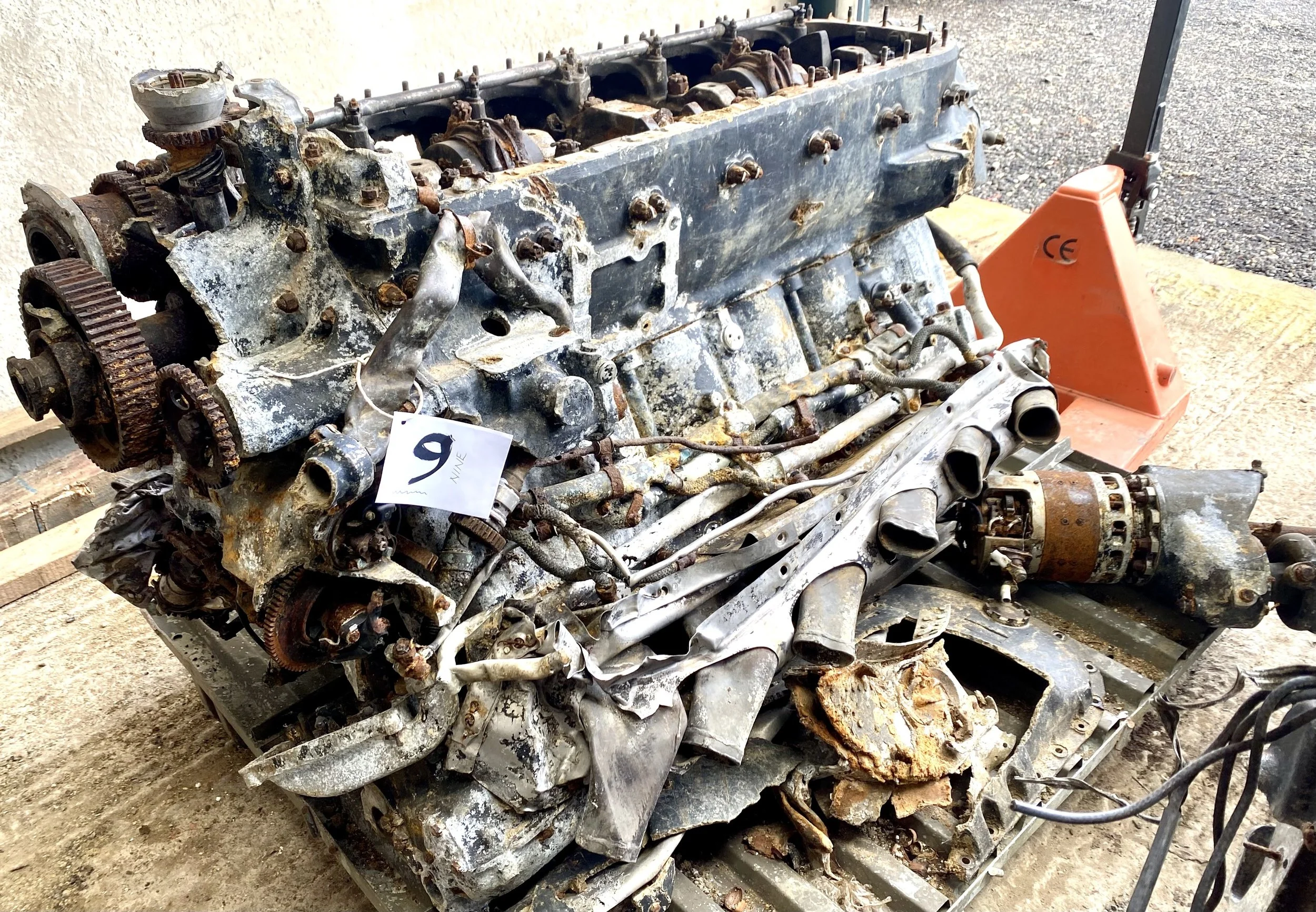 Packard Merlin from a P51 Mustang. Click on picture for further information.