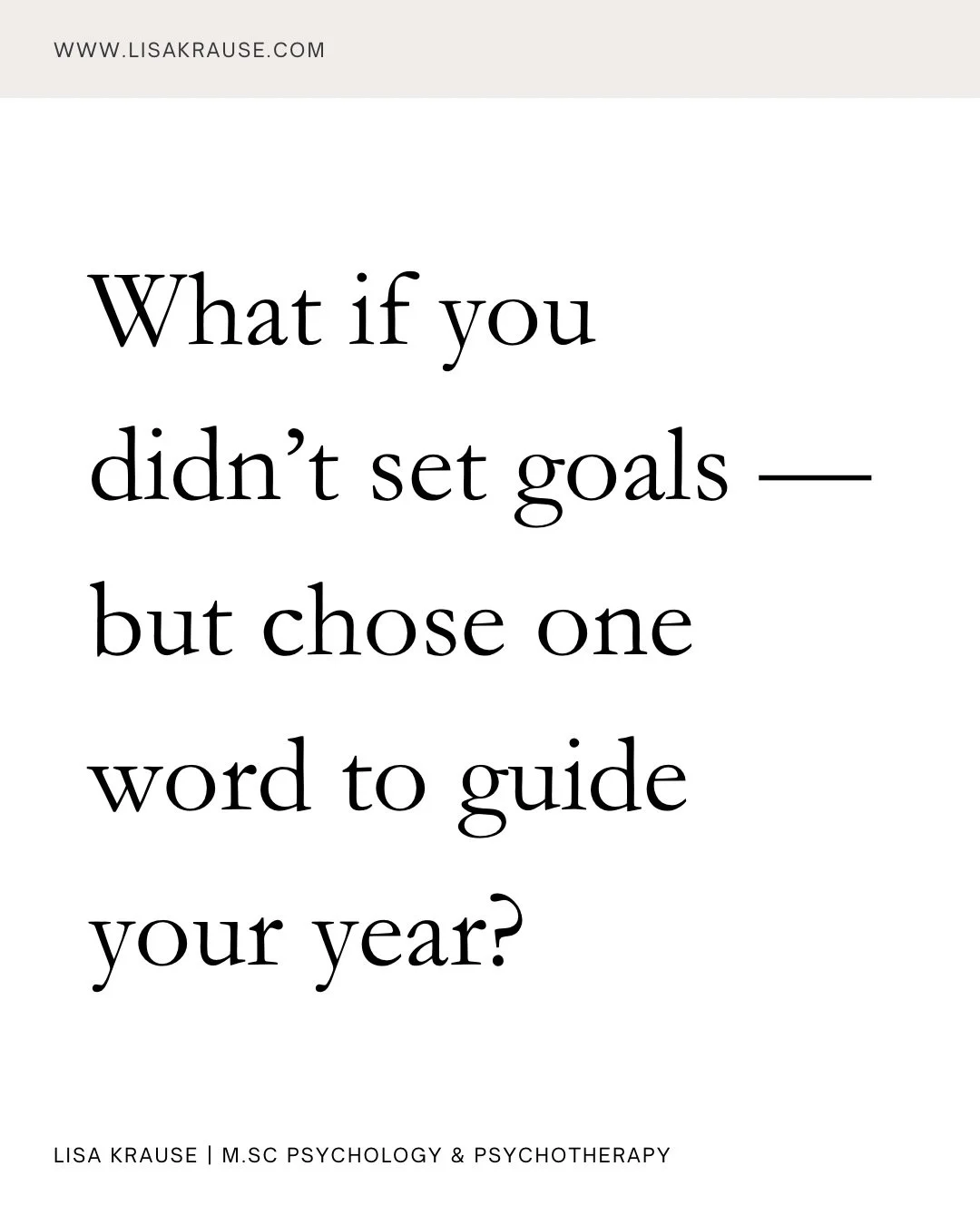 Every year, I choose one word.
Not as a goal &mdash; but as a way of meeting life.

Last year, my word was play.
It taught me to playfully set boundaries, be patient, and see hardships not as the ending of my world.

This year, I&rsquo;m choosing gra