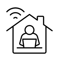 Fully remote process available icon