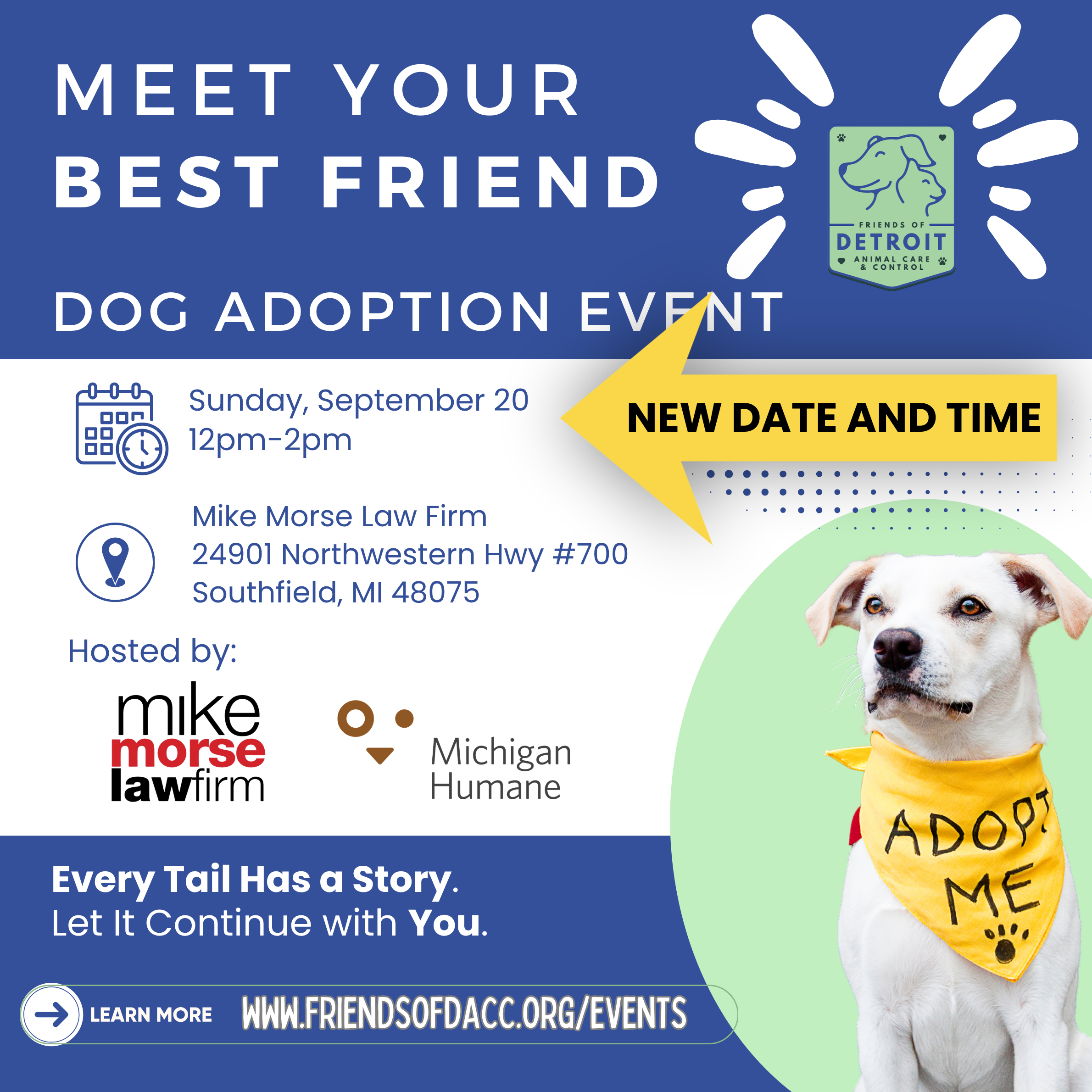 Meet Your Best Friend - Dog Adoption Event at Mike Morse Law Firm