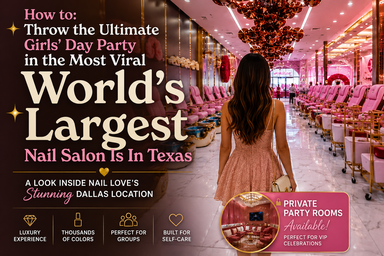 How to: Throw the Ultimate Girls' Day Party in the Most Viral Nail Salon in Texas