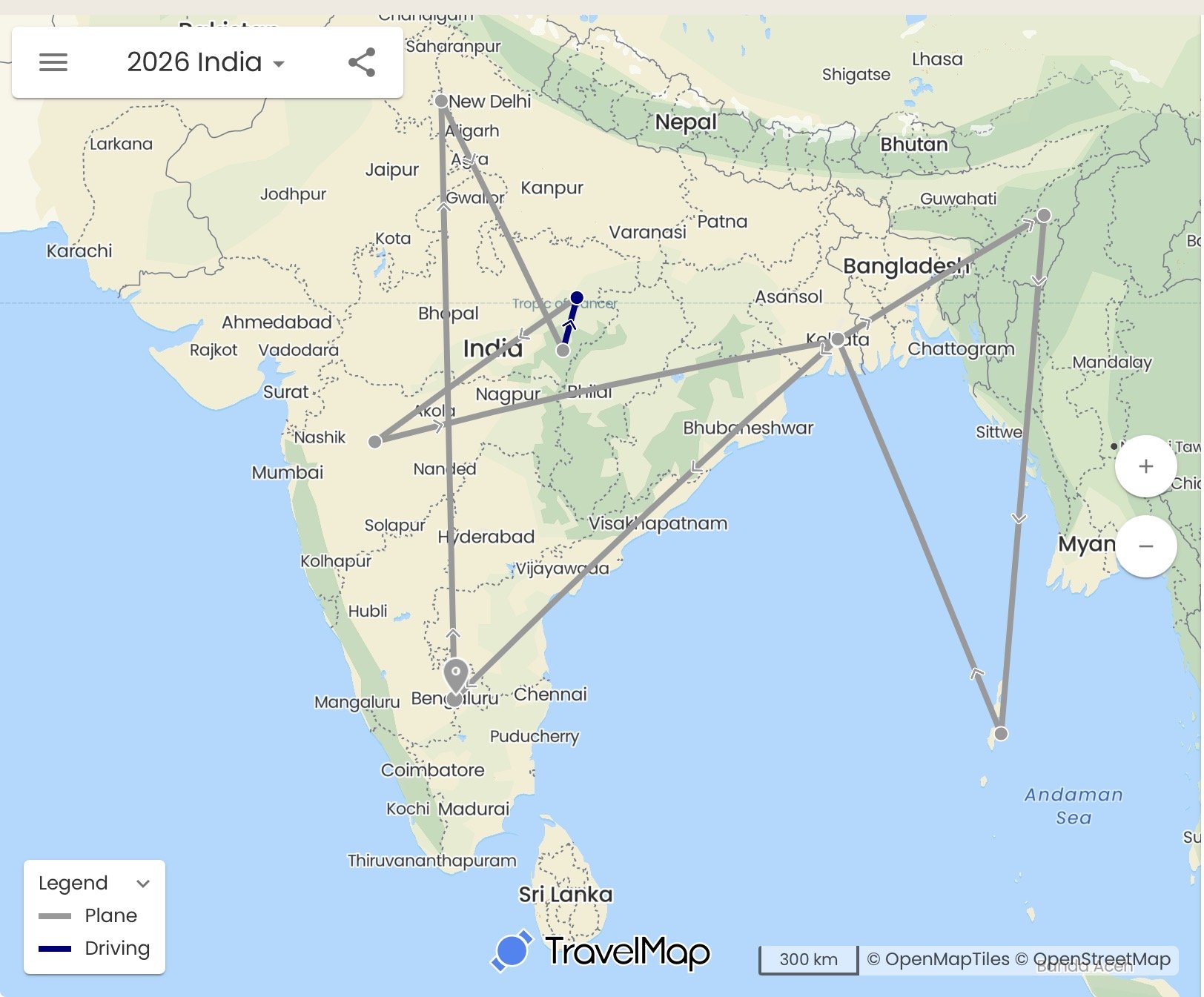 India - Tiger sightings, Temples, Hornbill festival and Andamans Islands 