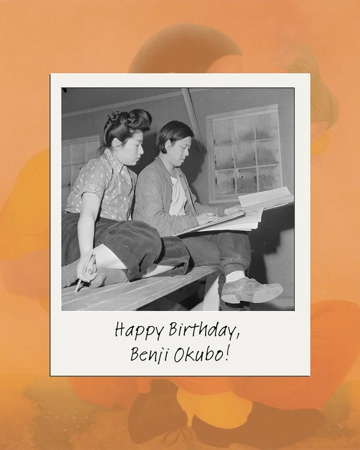 #OTD in 1904, #BenjiOkubo was born. A gifted painter and teacher whose career was interrupted by WWII incarceration at #HeartMountain. Even behind barbed wire, he continued teaching art classes, refusing to let injustice extinguish creativity.
He st