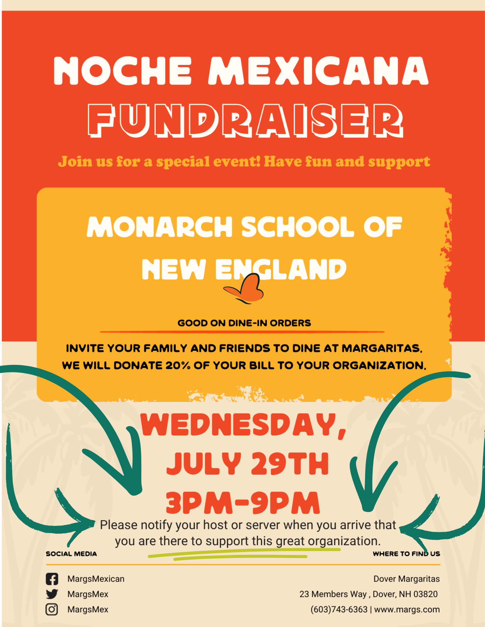 Margaritas Community Benefit Night