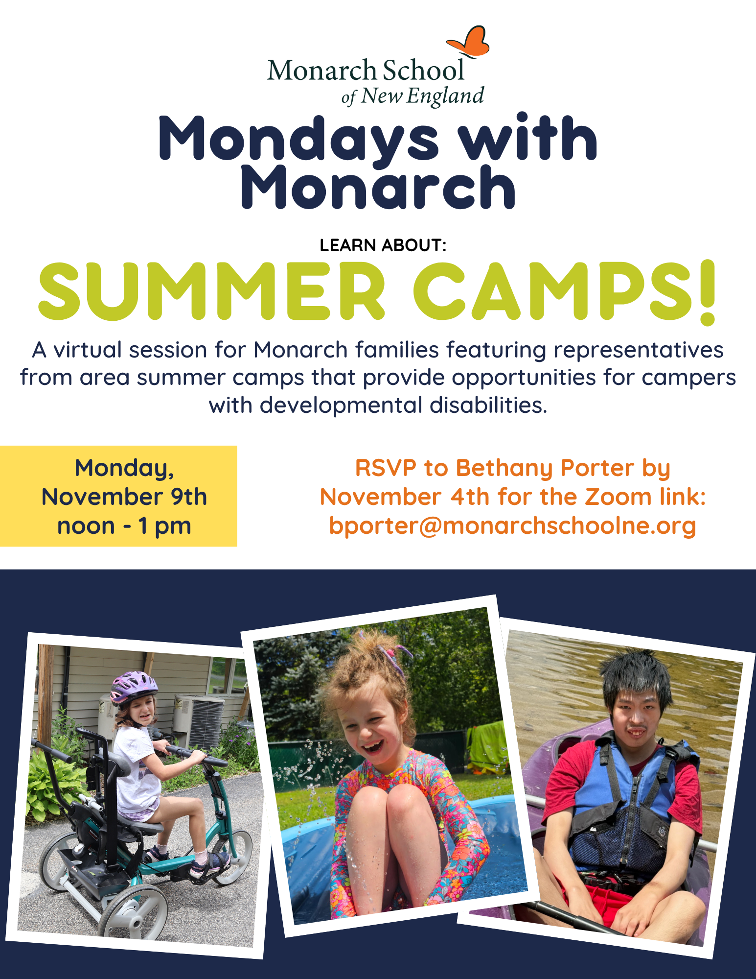Mondays with Monarch: Summer Camps