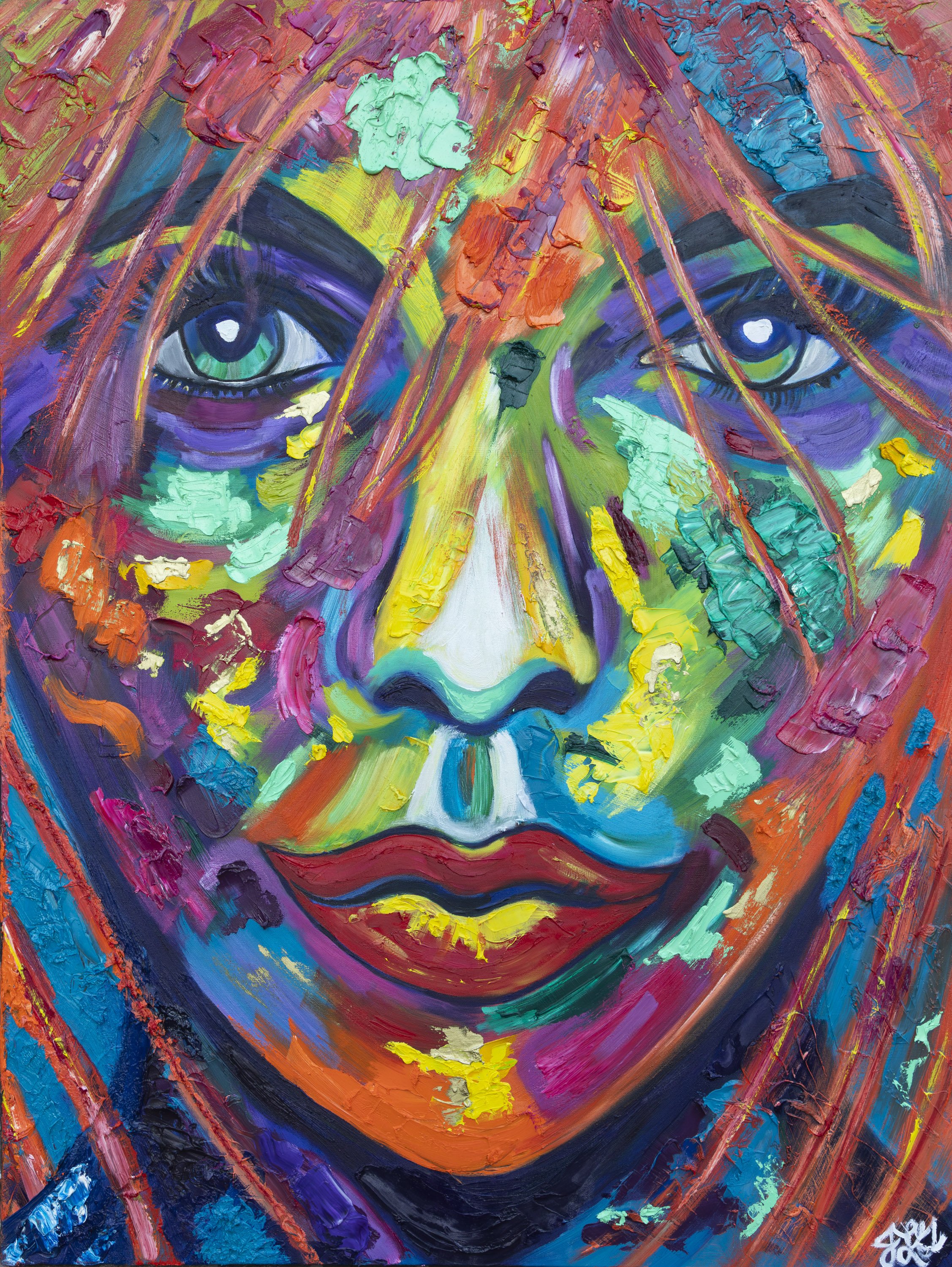 Abstract Woman 2, oil on canvas, 48 x 36 x 1.5 Inches (Online Inspiration)