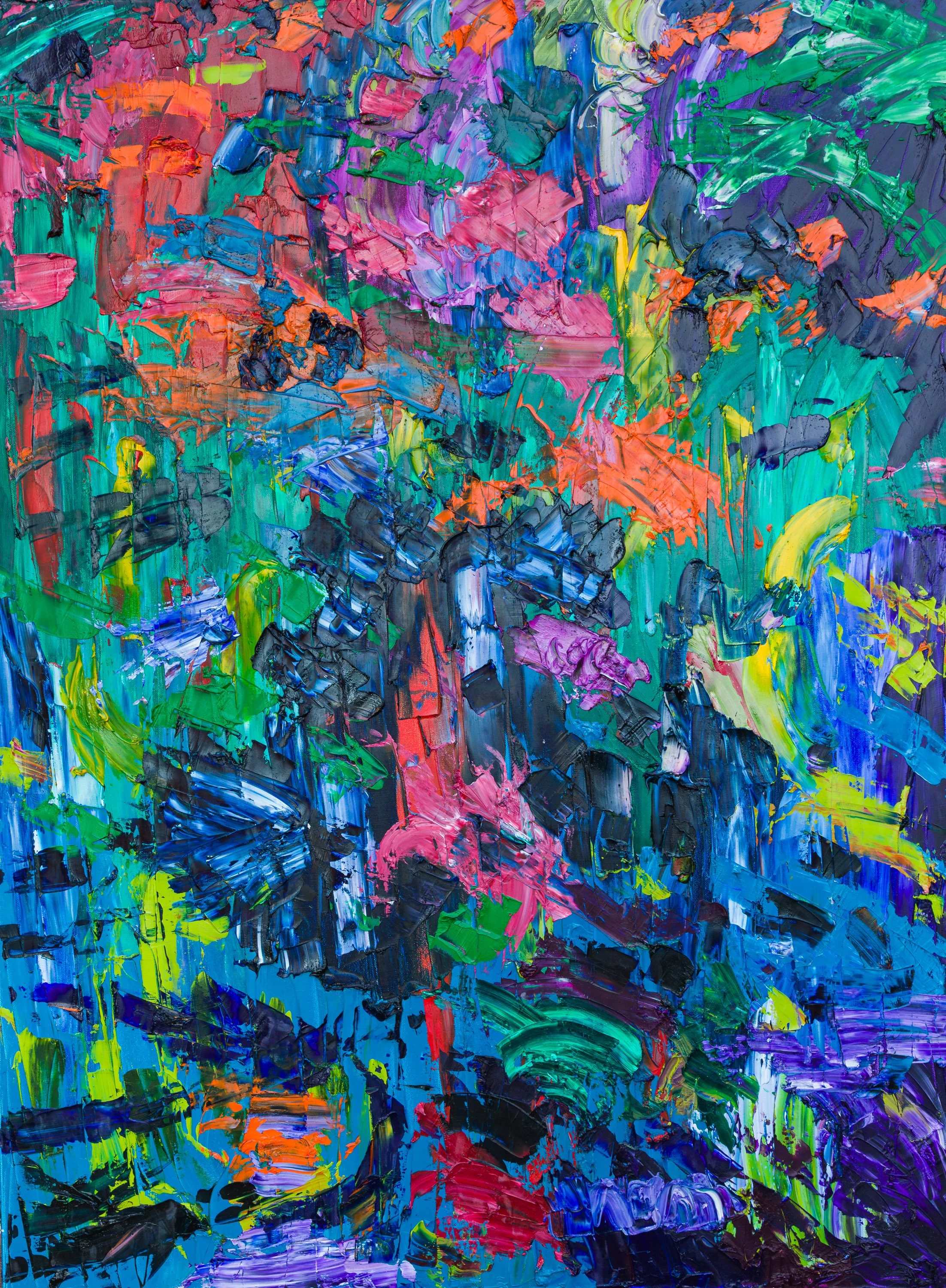 Exposure Therapy, oil on canvas, 48 x 36 x 1.5 Inches