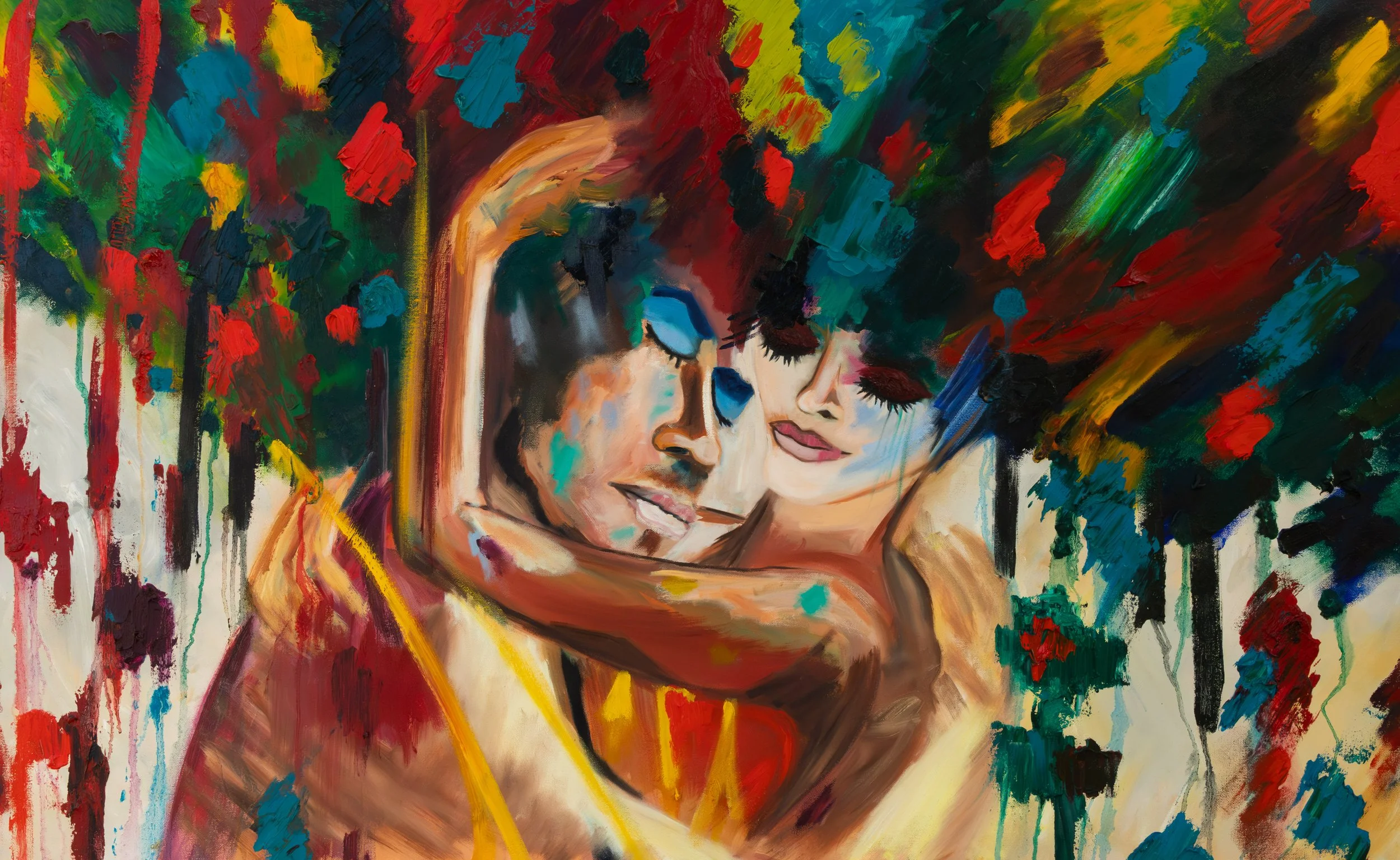Mind Blowing Love, oil on canvas, 36 x 48 x 1.5 Inches (Online Inspiration)