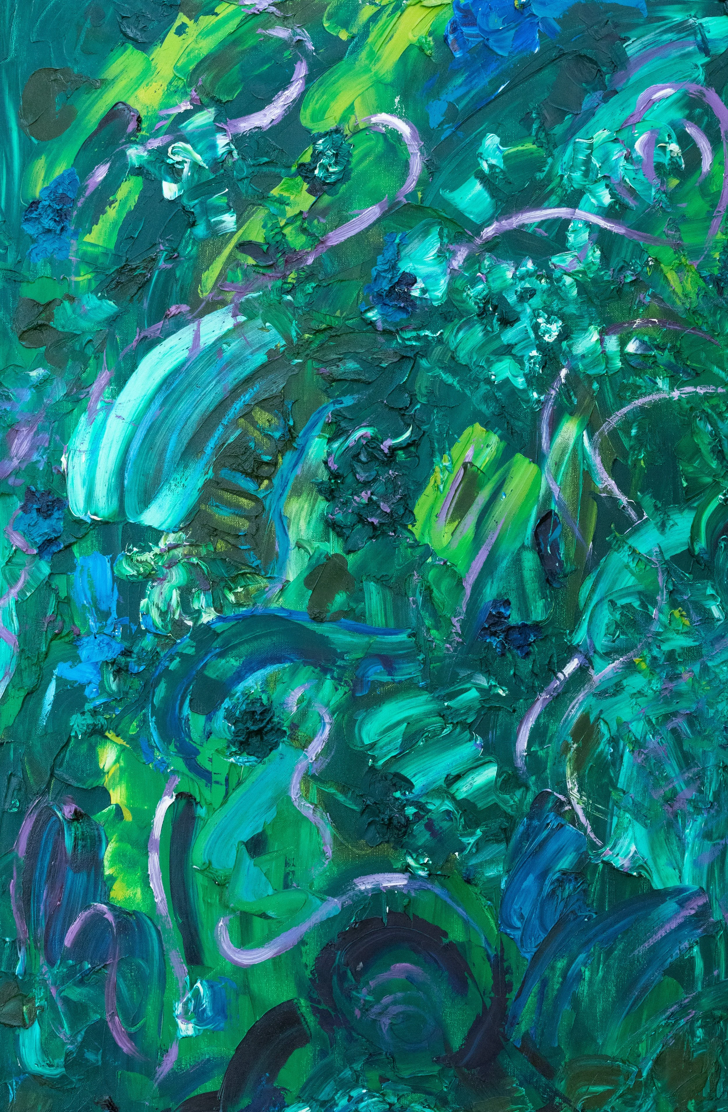 Growth, oil on canvas, 36 x 24 x 1.5 Inches 