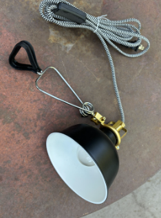 Black & Gold Clamp Lamp $15 (ST64)