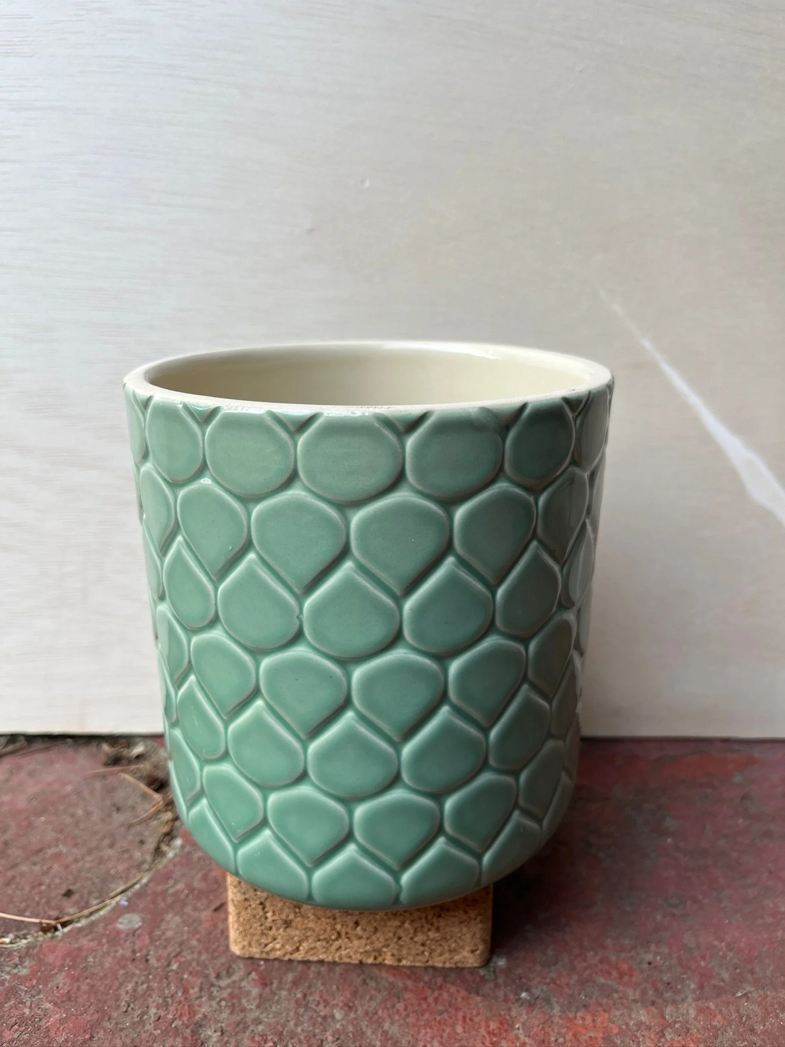 Planter Turquoise 5.5x5" $10 (ST08)