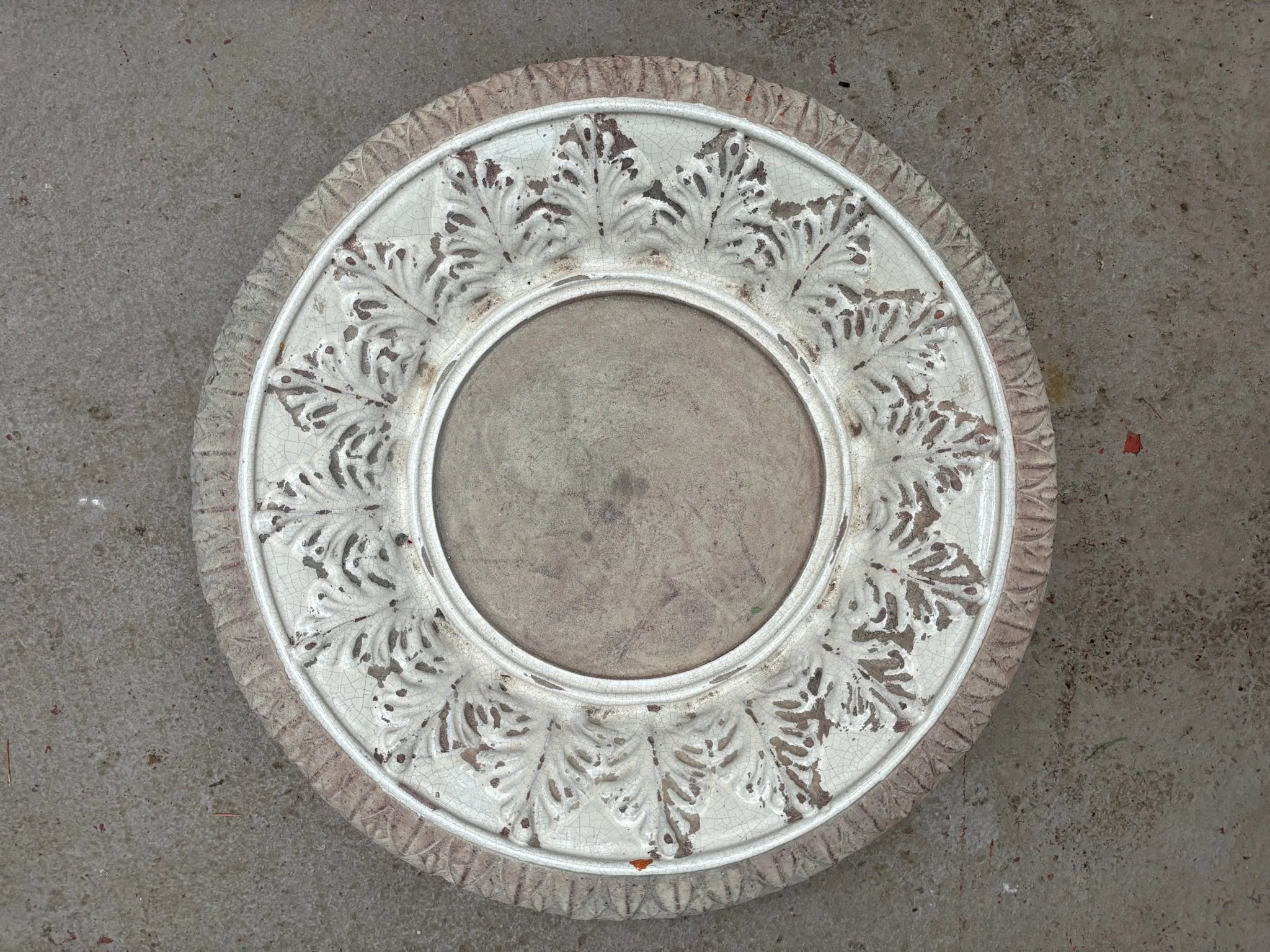 Stone 12" Diameter Carved Dish $28 (ST62)