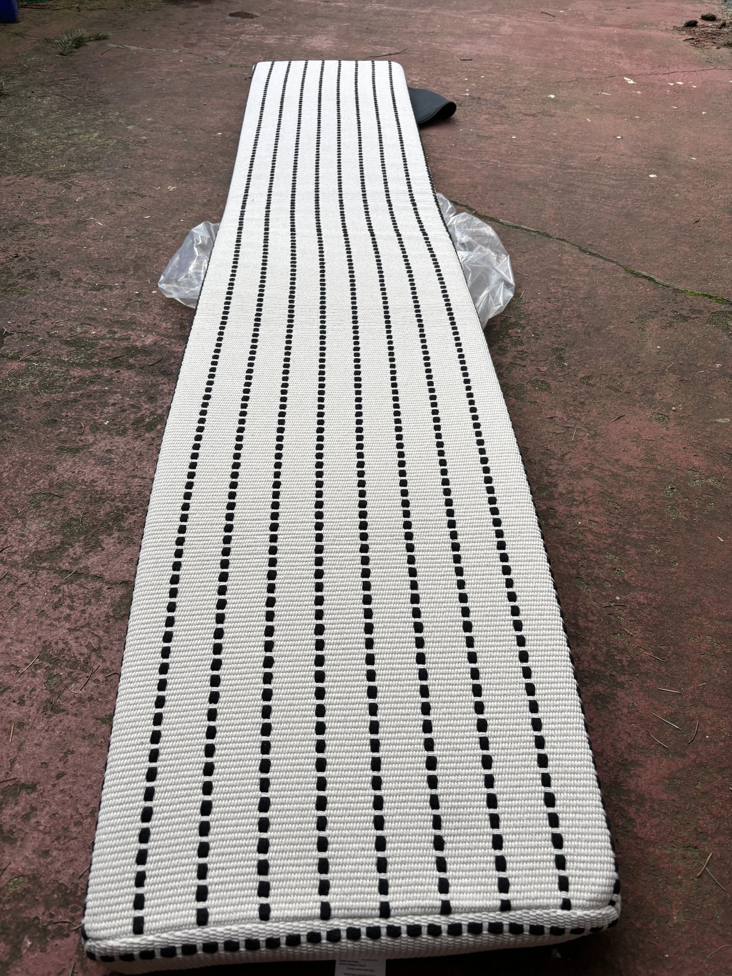 Bench Cushion NW B/W Dots 14.5"x77"L  $137.00 (ST79)