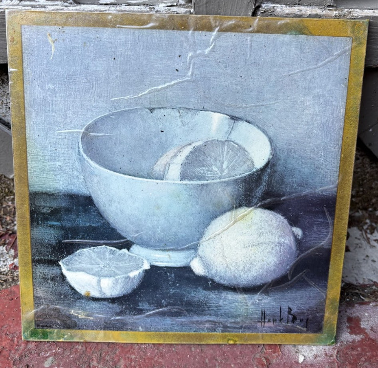 Art Print Lemons & Bowl $8 (ST69)