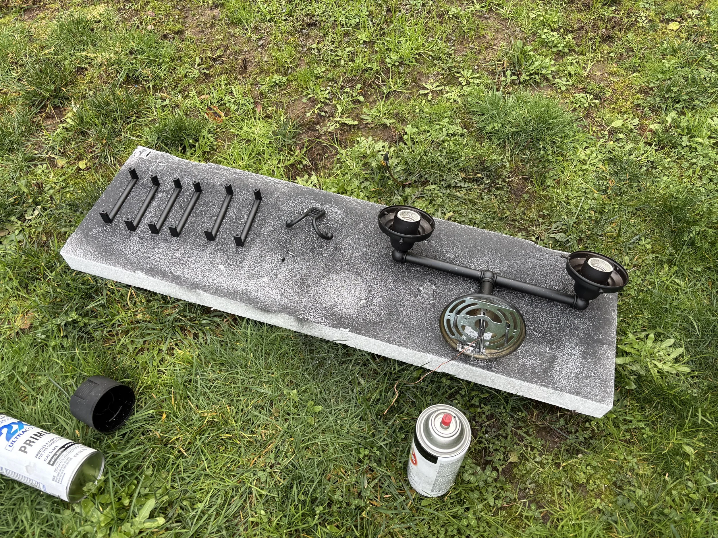 Spray paint does wonders to old hardware