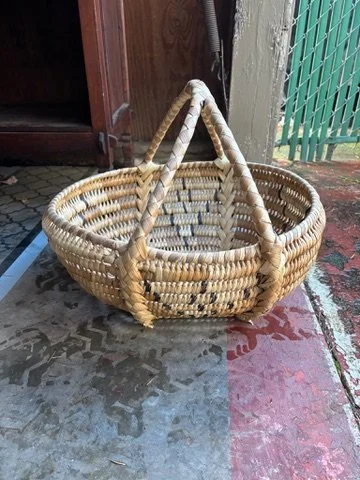 Authentic Samoan large basket with handle $45 (ST37)
