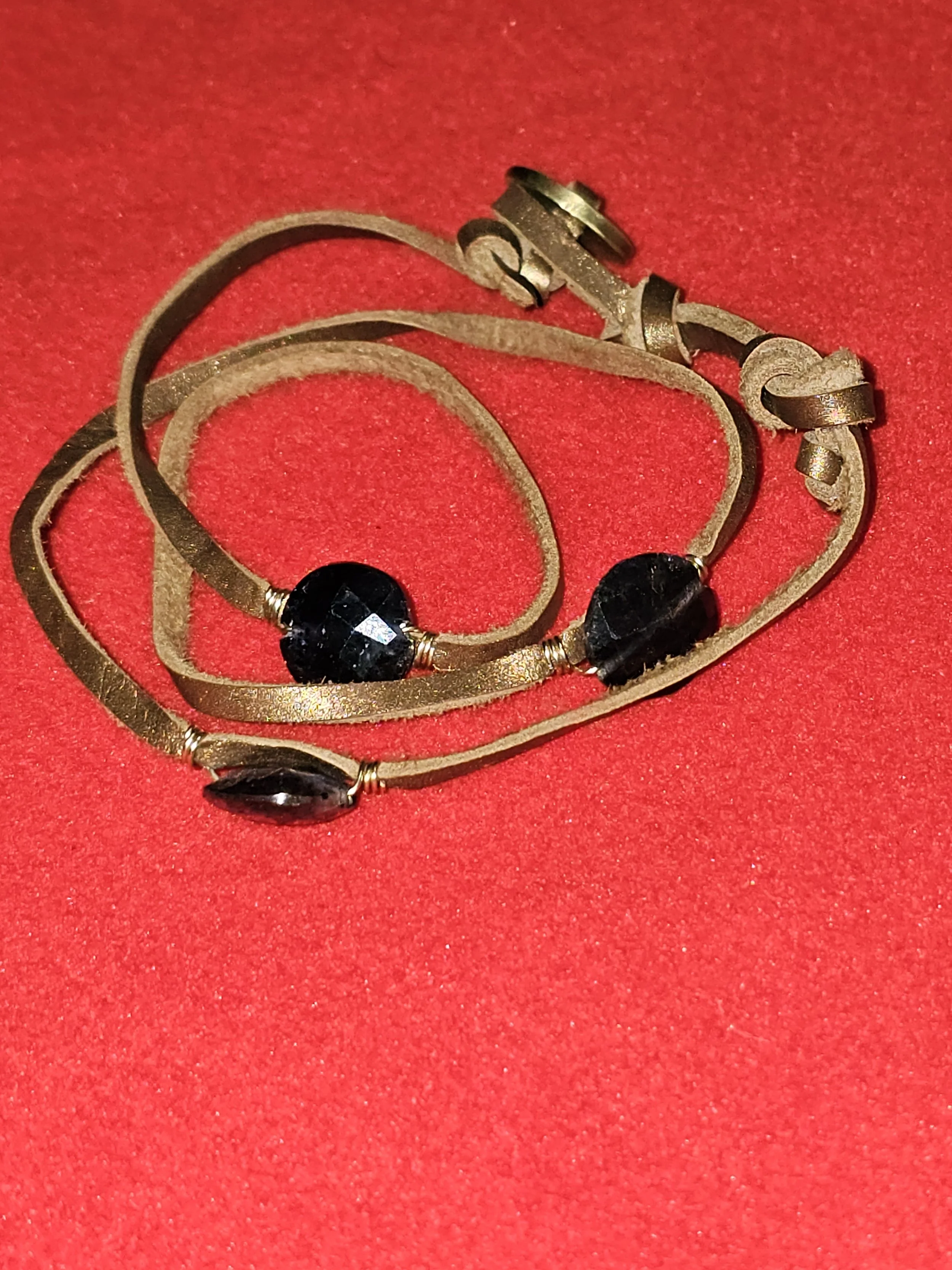 Leather Wrap-Around Bracelet