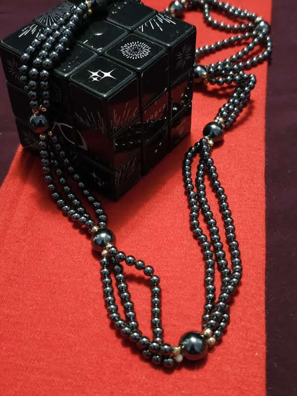 Vintage Black Hematite Necklace