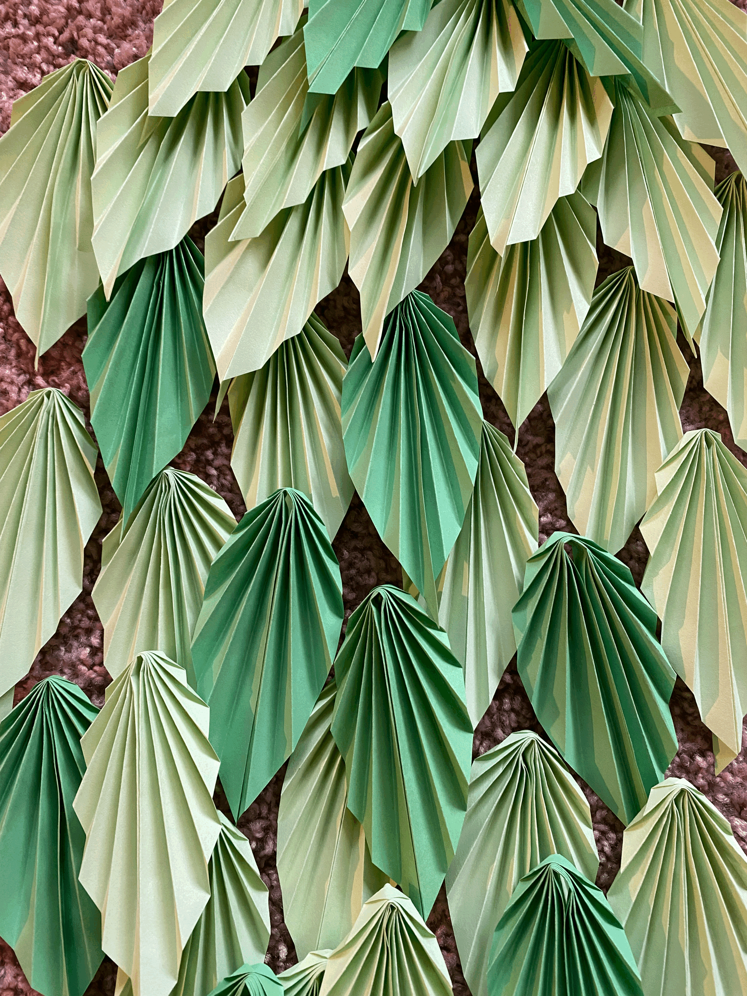 Origami Leaf Canvas Art