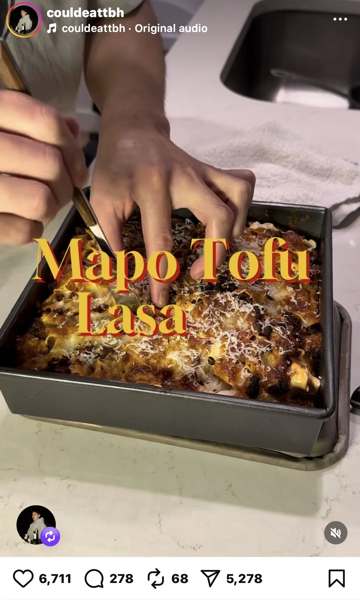 Recipe: mapo tofu lasagne