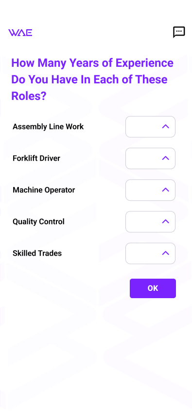 Enter years of experience