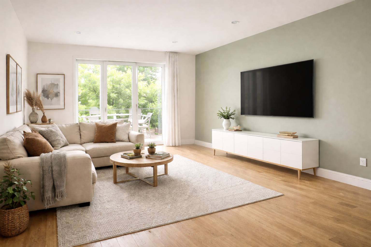 walls and ceiling painted