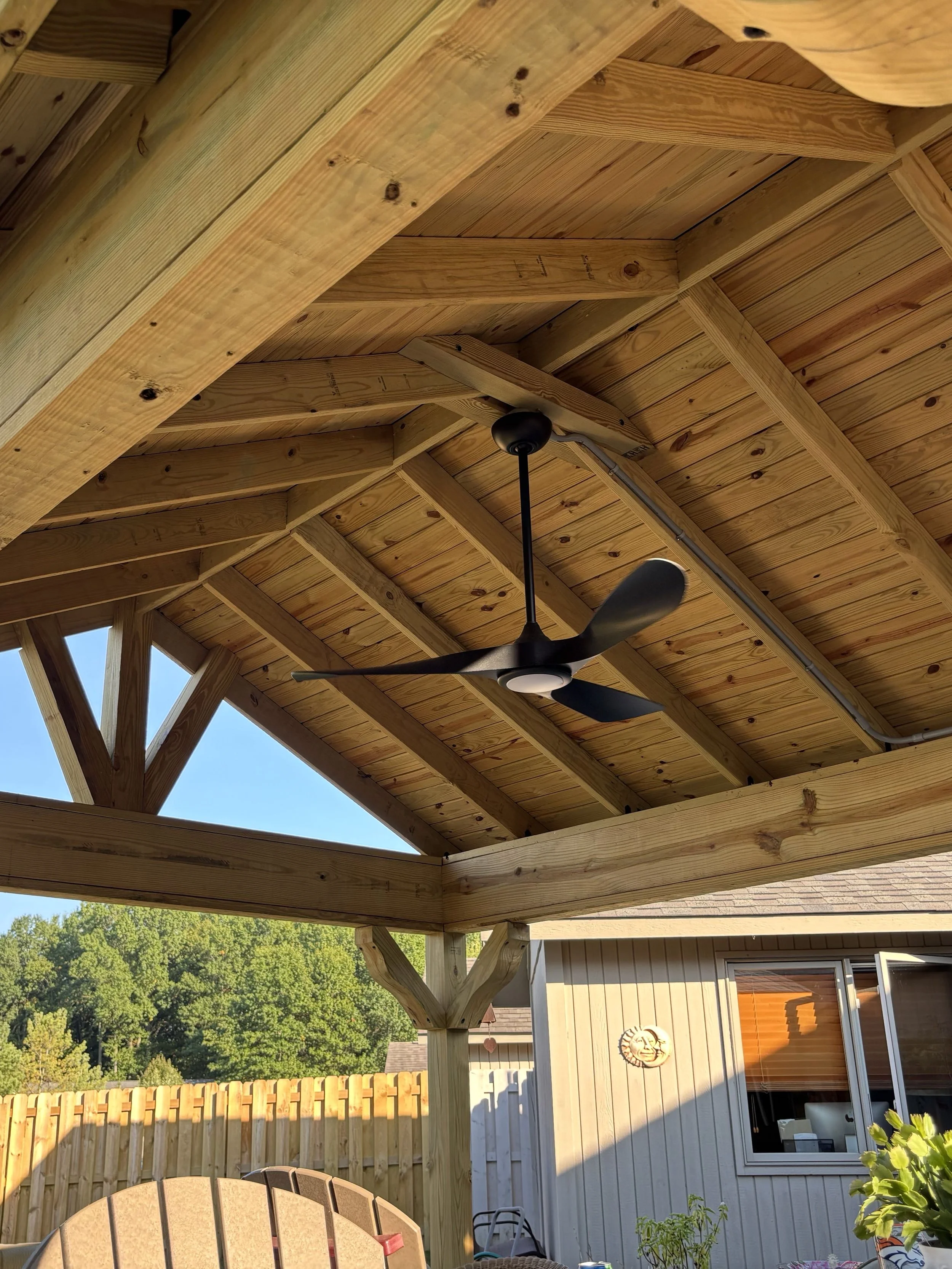 Two Tone Pavilion Stain (Before)