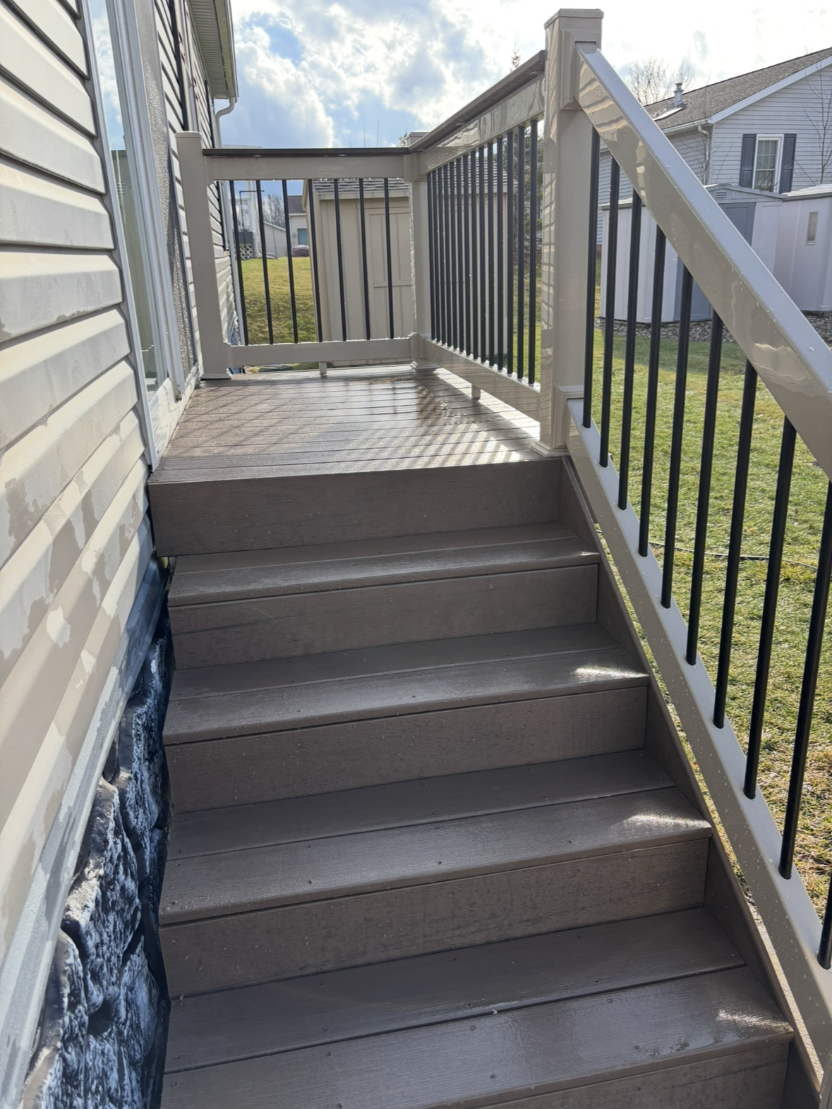 Composite deck install 2