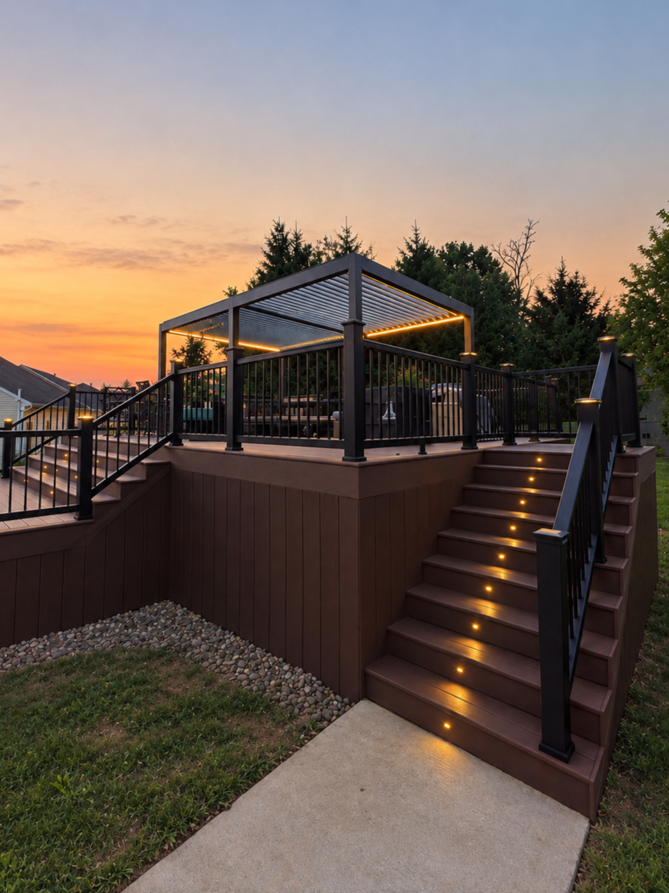 Composite deck install
