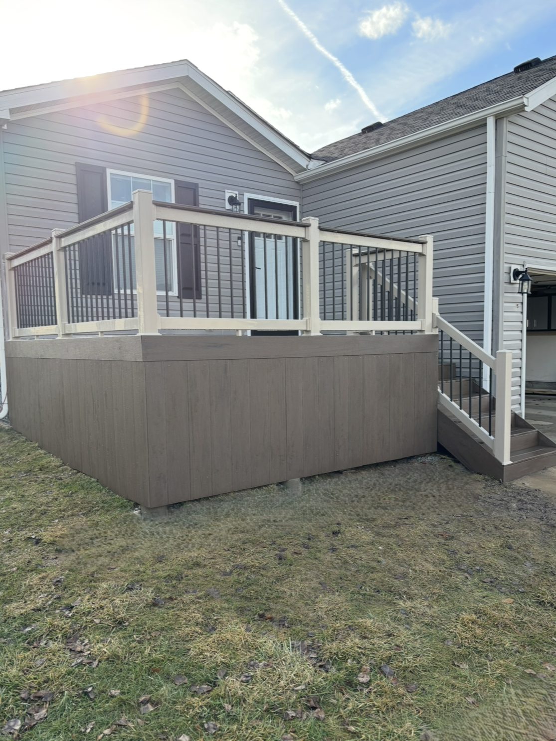 Composite deck install