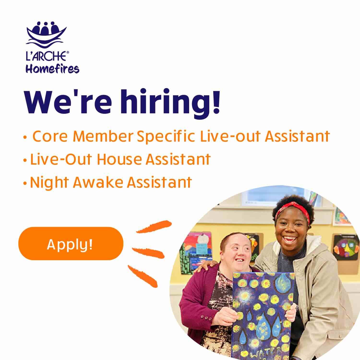Join the L’Arche Homefires Team!