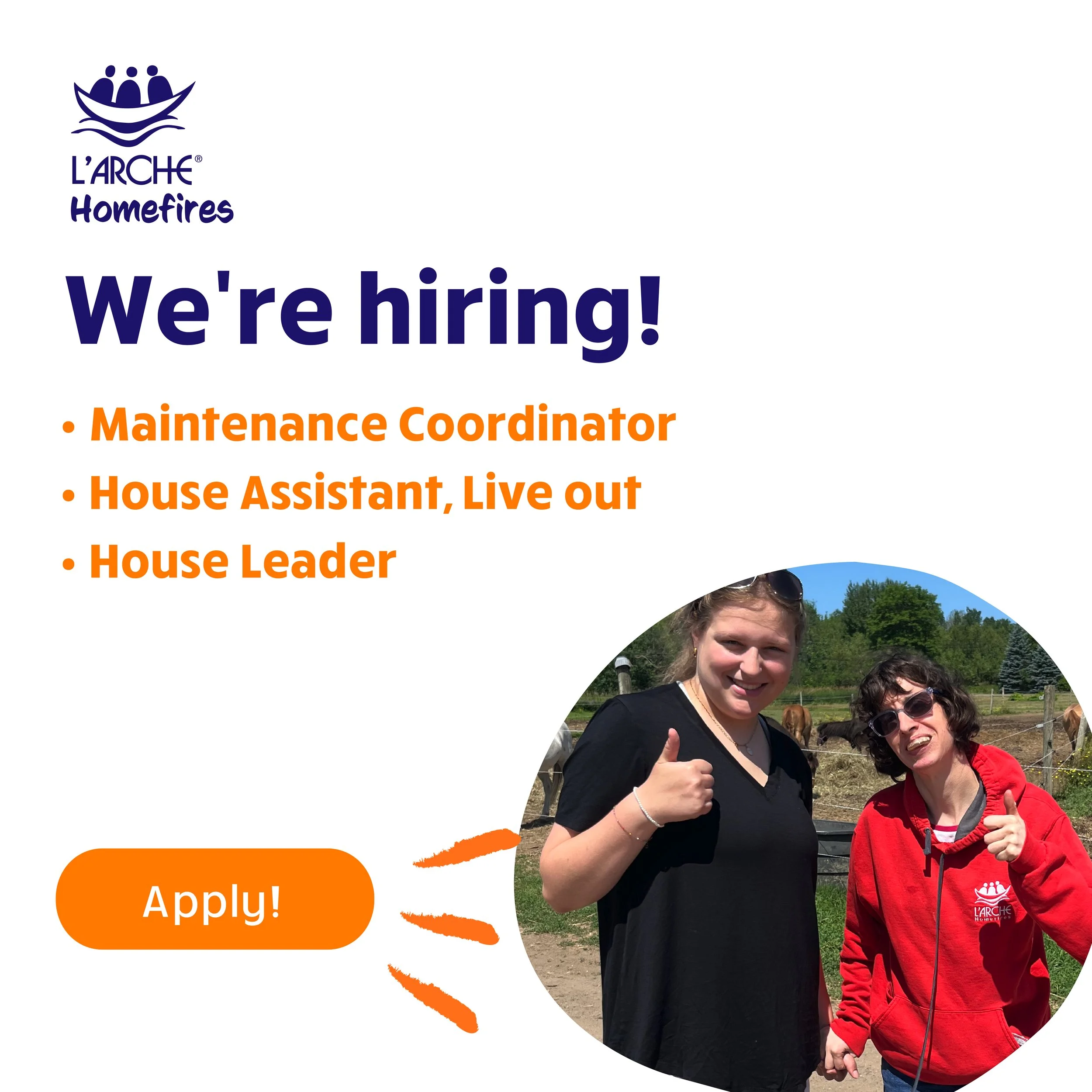 Join the L’Arche Homefires Team!