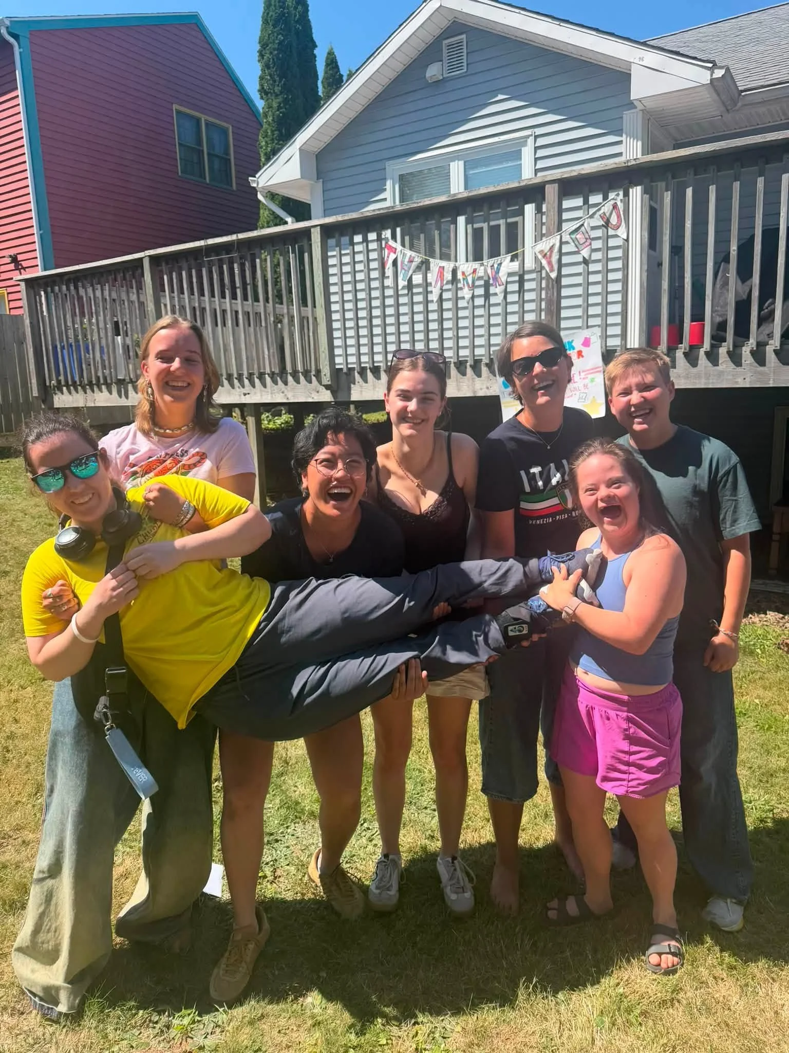 Friends of Waldorf having fun with core members