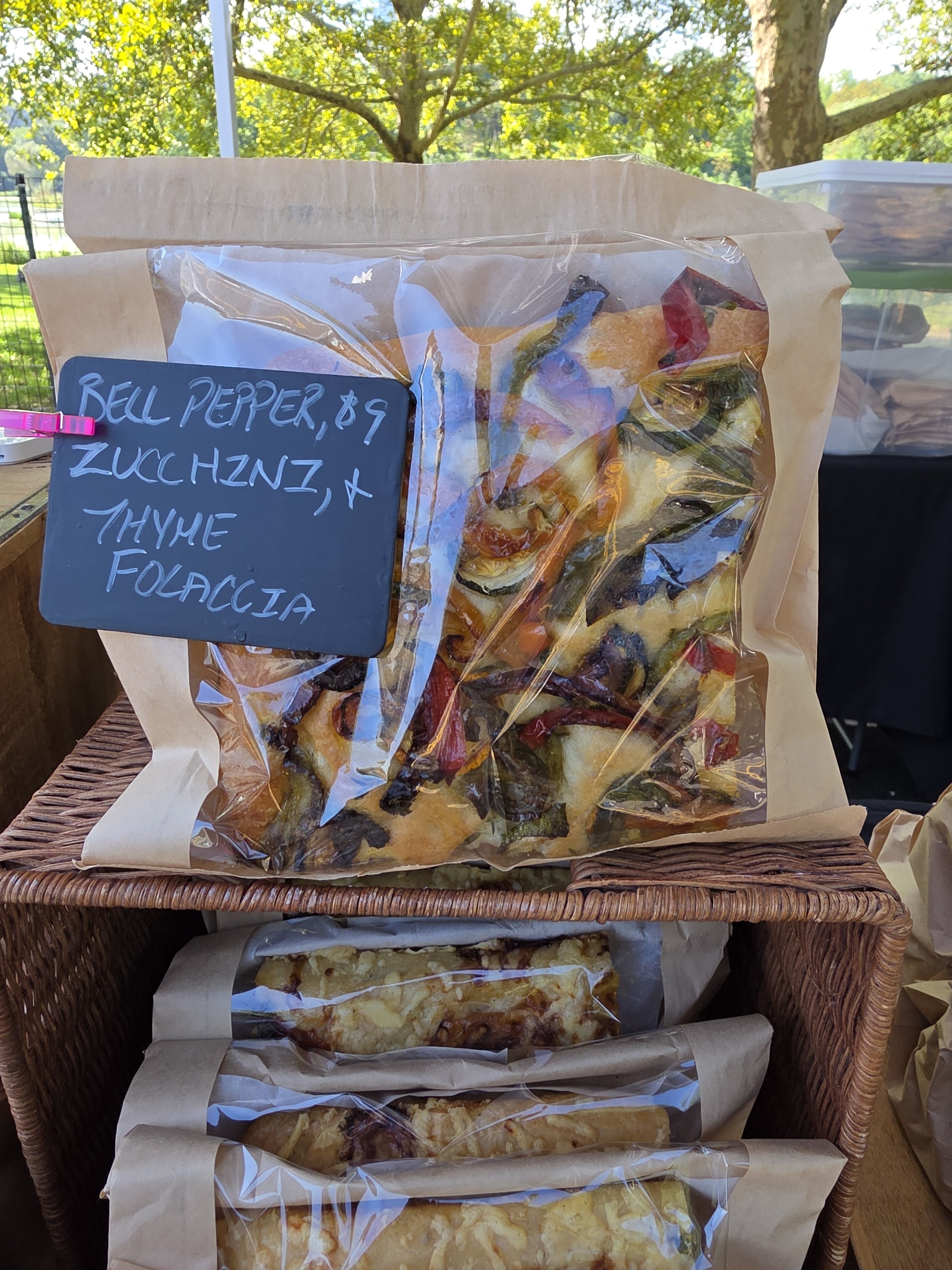Roasted Bell Pepper, Summer Squash, & Thyme Focaccia