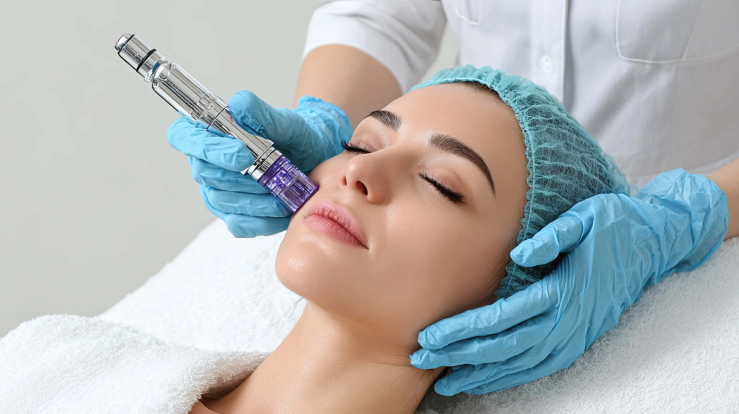 Professional esthetician offering facials, microneedling, and skin health services at Glow Health & Wellness in Destin, FL.