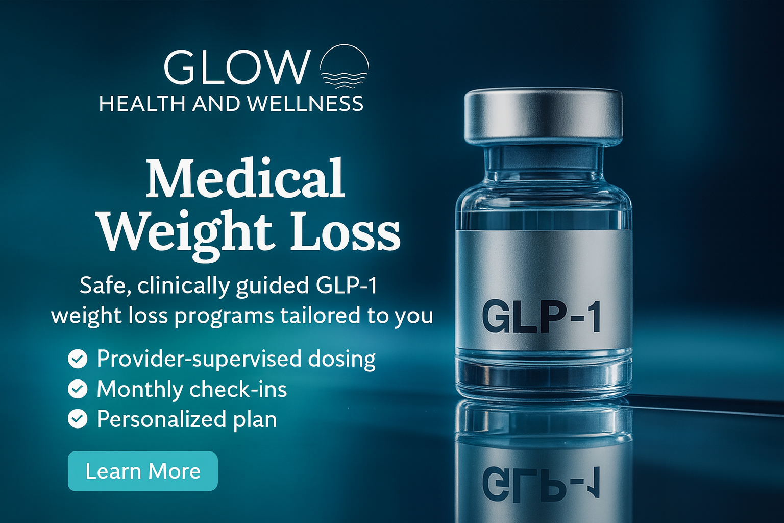 Glow Health & Wellness offers medical weight loss with peptides and functional medicine in Destin, FL.”