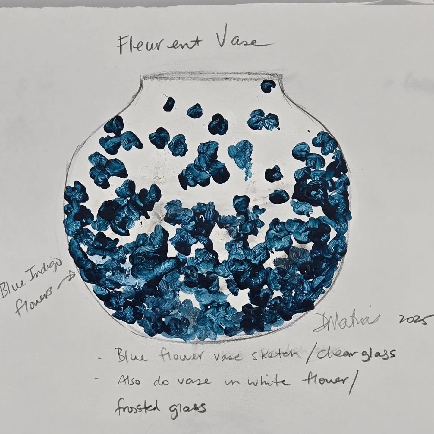 It begins with an idea, then a sketch. Progresses to a painted sketch, then finally art. #glasspainting #glassart #oneofakindart