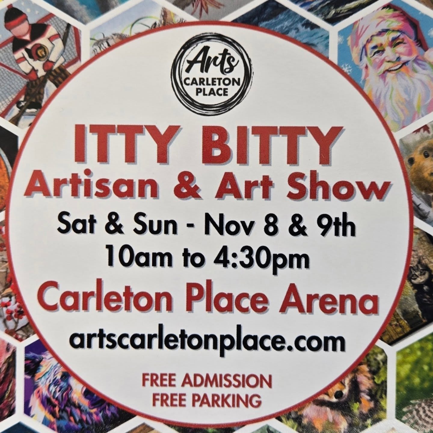 Was a great turn out at the Itty Bitty Art Show  this show this weekend. Looking forward to next year!