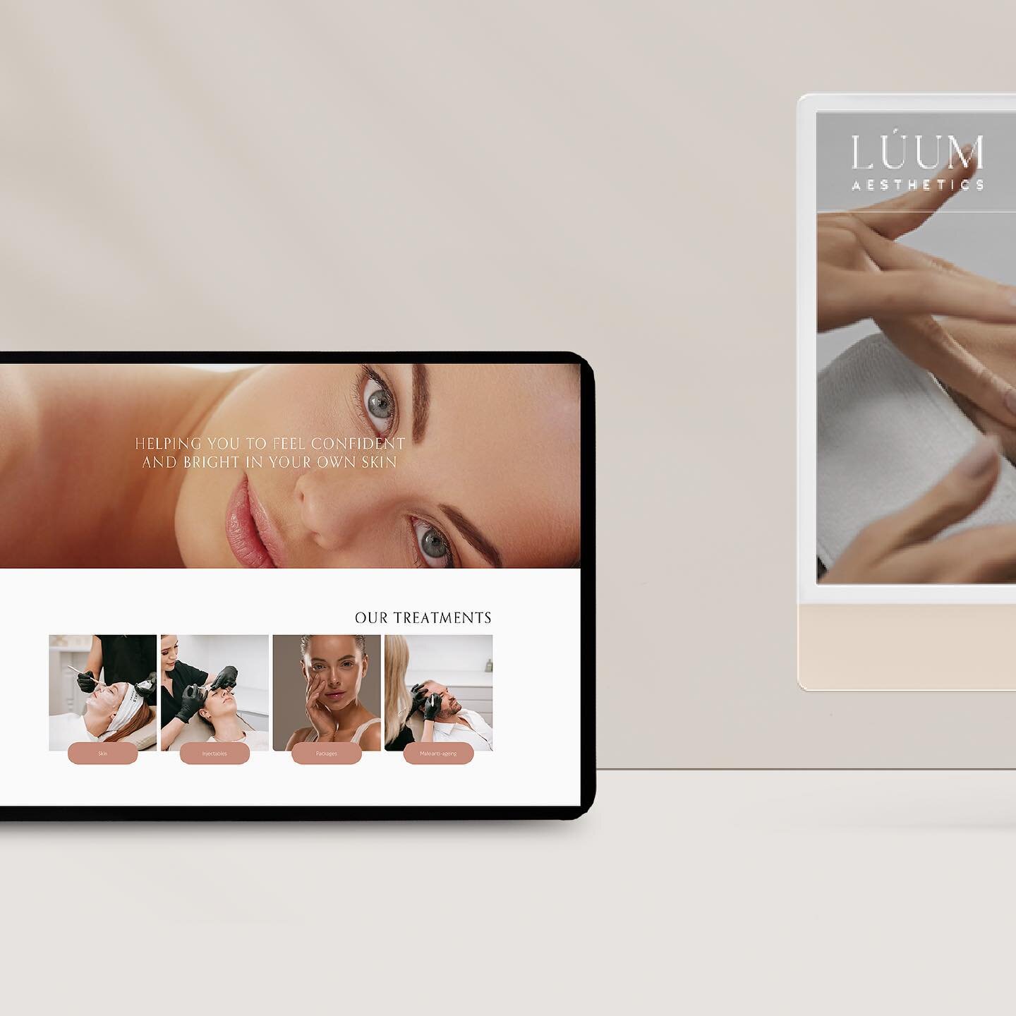 Beautiful website design created for @luumaesthetics 🖤
Loved creating this easy to function website to suit their business. 

It&rsquo;s a crazy world out there, most businesses are now online which is the best solution for your business needs. Thes