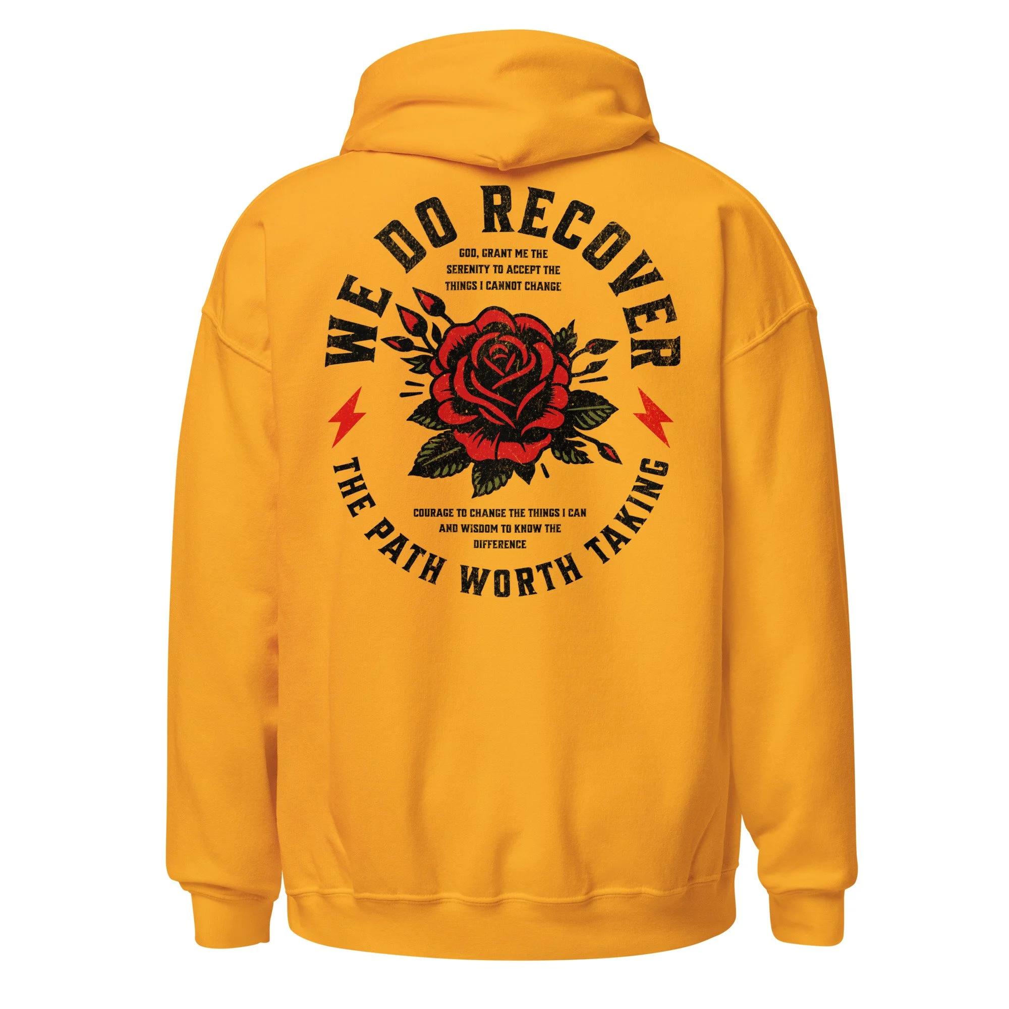 we do recover traditional rose tattoo unisex hoodie
