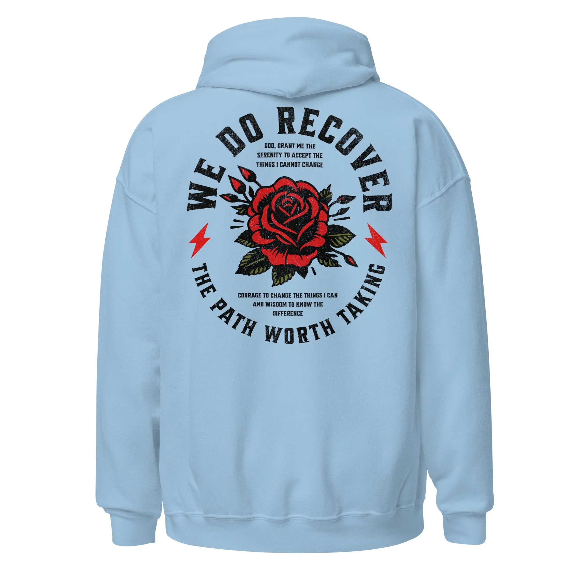 we do recover traditional rose tattoo unisex hoodie