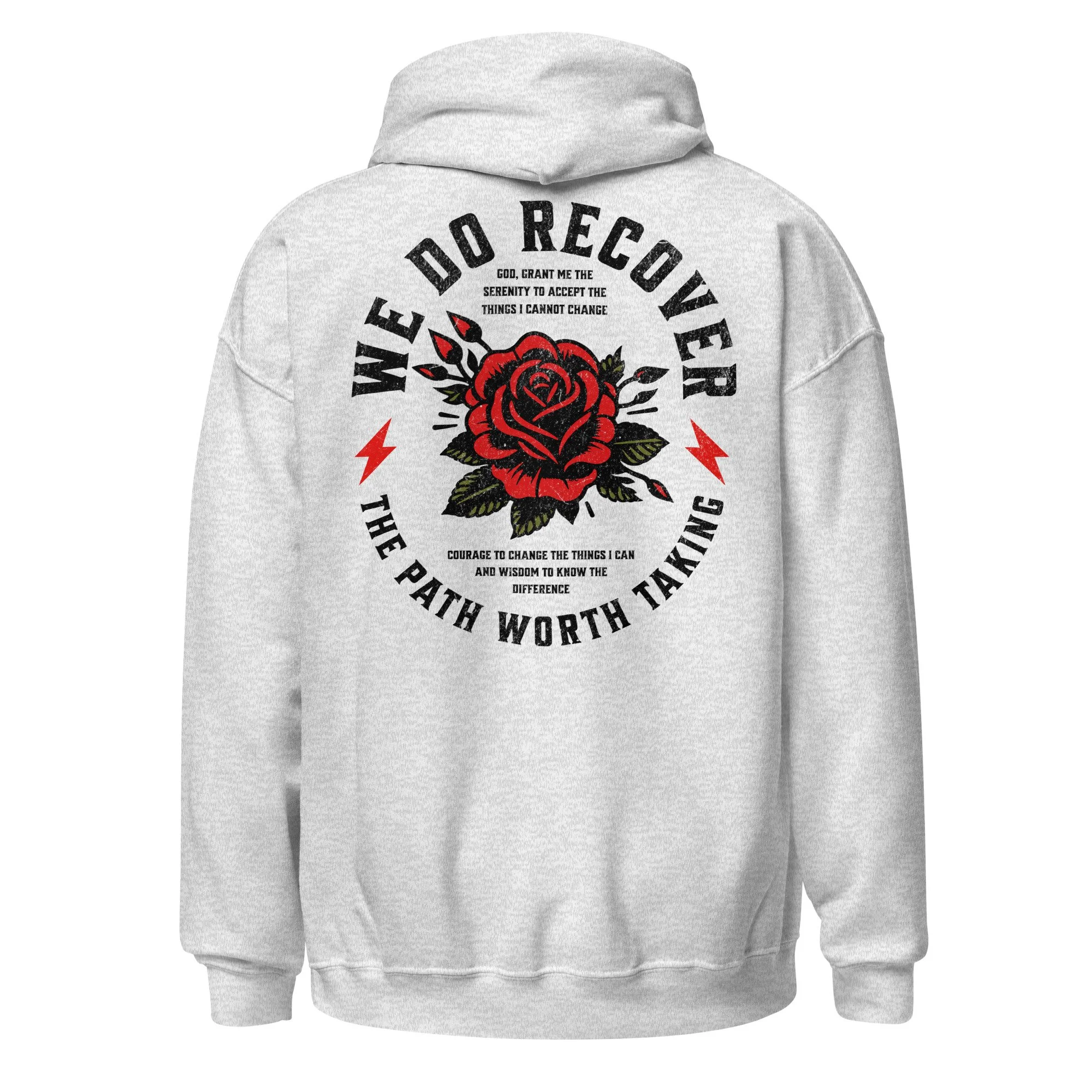 we do recover traditional rose tattoo unisex hoodie