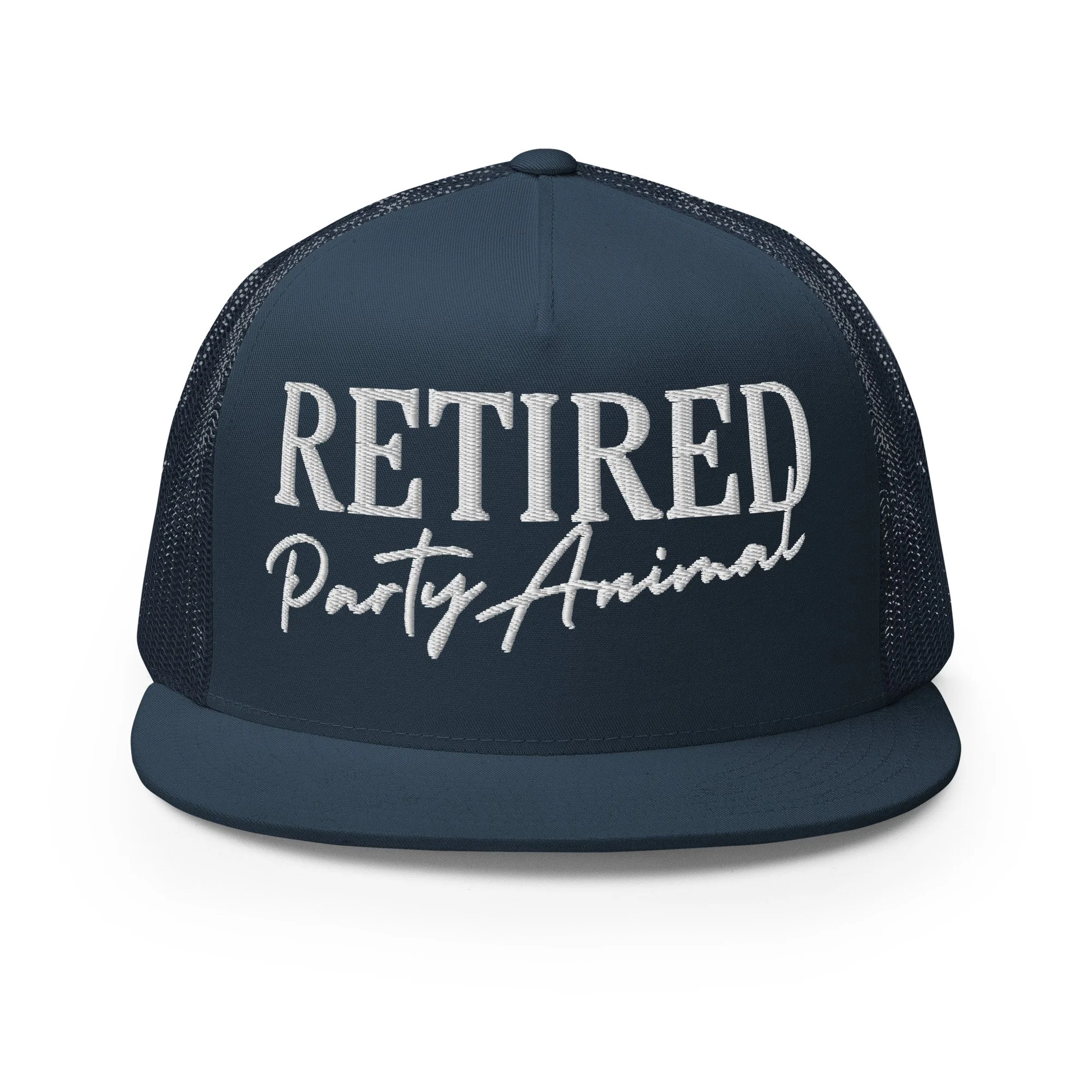 Retired Party Animal Embroidered Trucker Hat