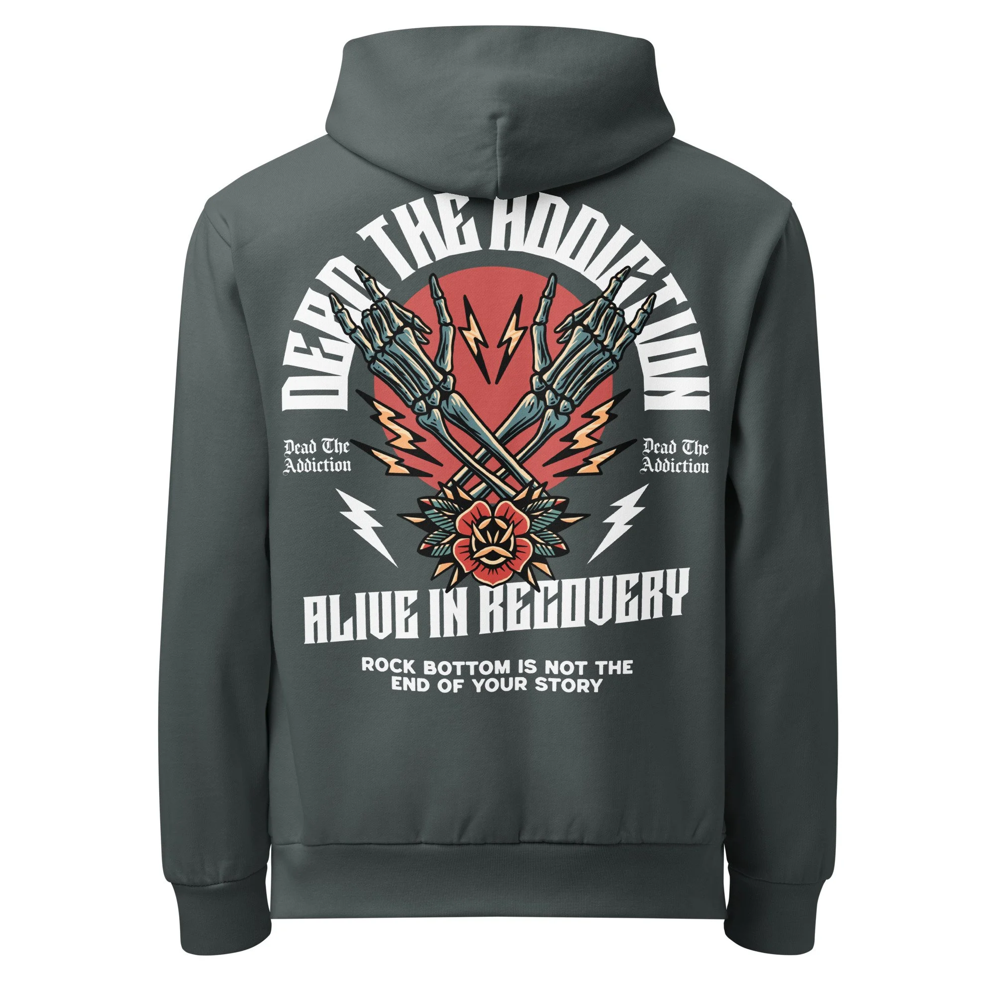Alive In Recovery Heavyweight Hoodie