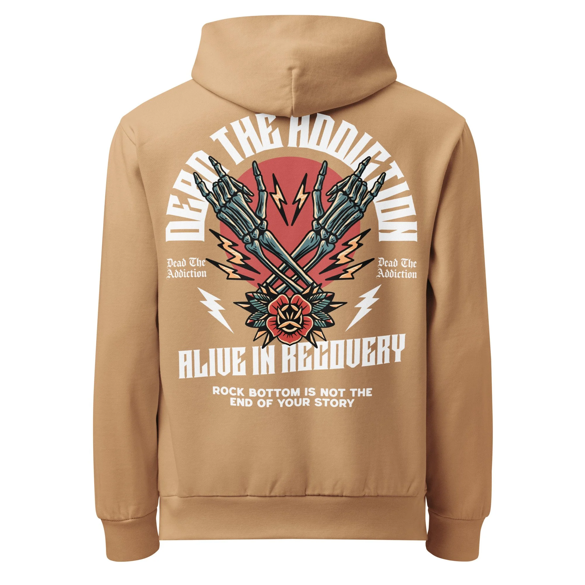 Alive In Recovery Heavyweight Hoodie